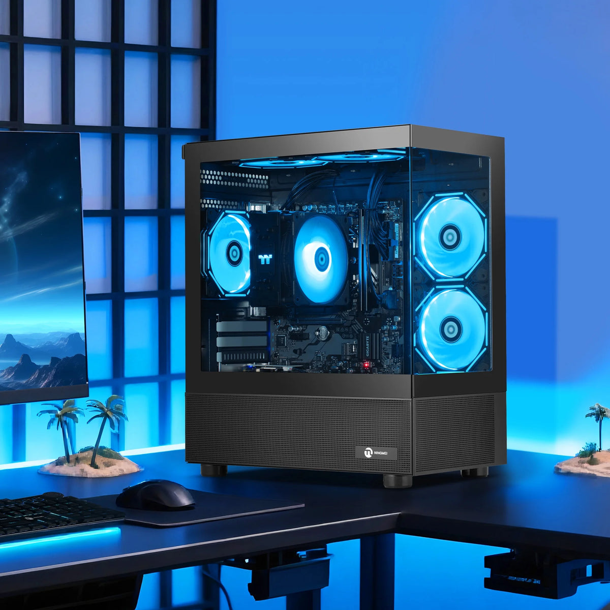 Lumishore Gaming PC AMD Ryzen 7 5700G 16GB RAM 1TB SSD PC Gaming Black
